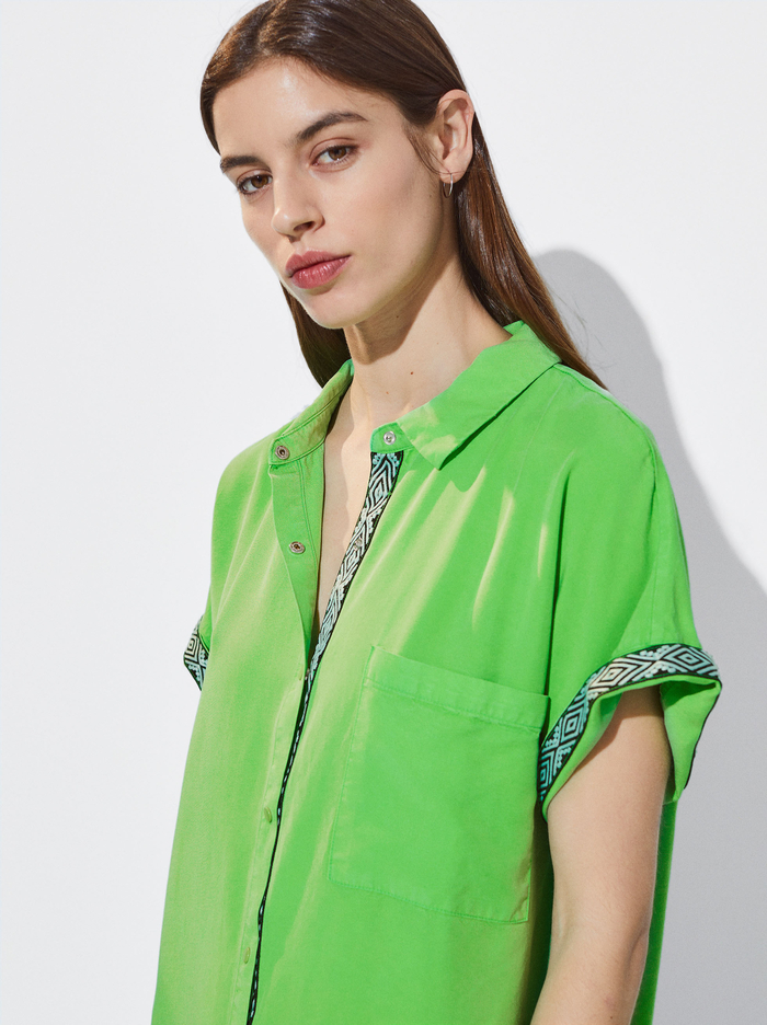 Parfois Lyocell Shirt Saty Damske Zelene | Slovensko-ZTNA90382