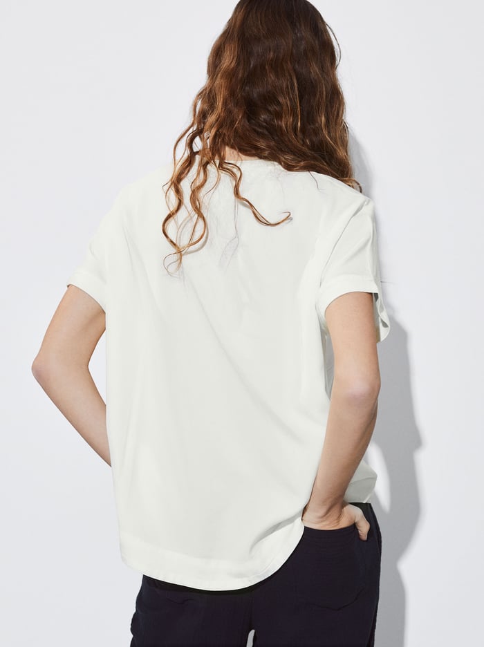 Parfois Lyocell T-Shirts Damske Biele | Slovensko-UKHF74091