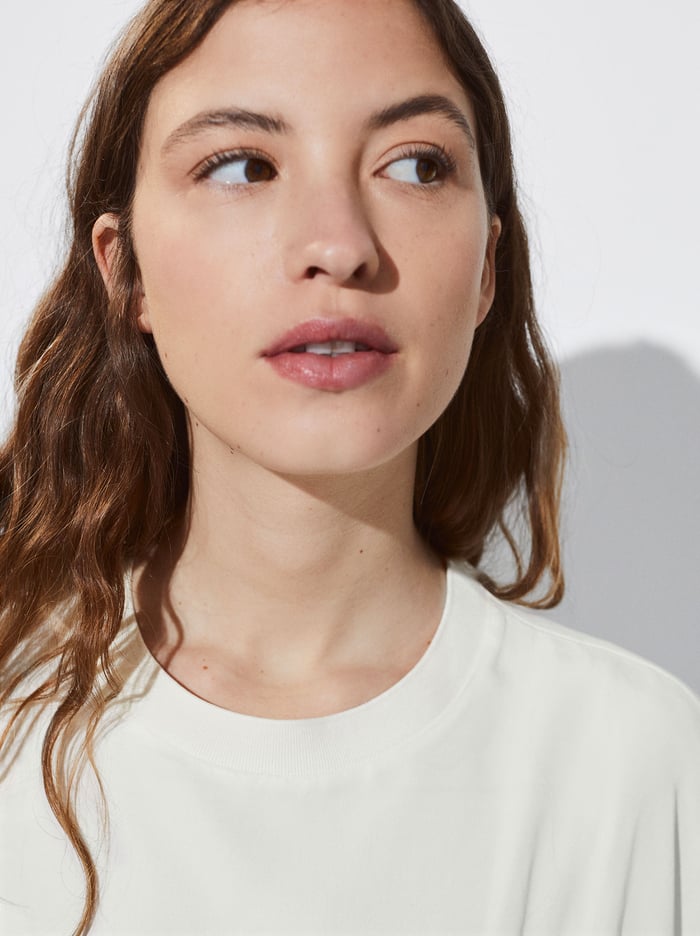 Parfois Lyocell T-Shirts Damske Biele | Slovensko-UKHF74091