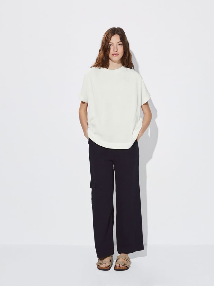 Parfois Lyocell T-Shirts Damske Biele | Slovensko-UKHF74091