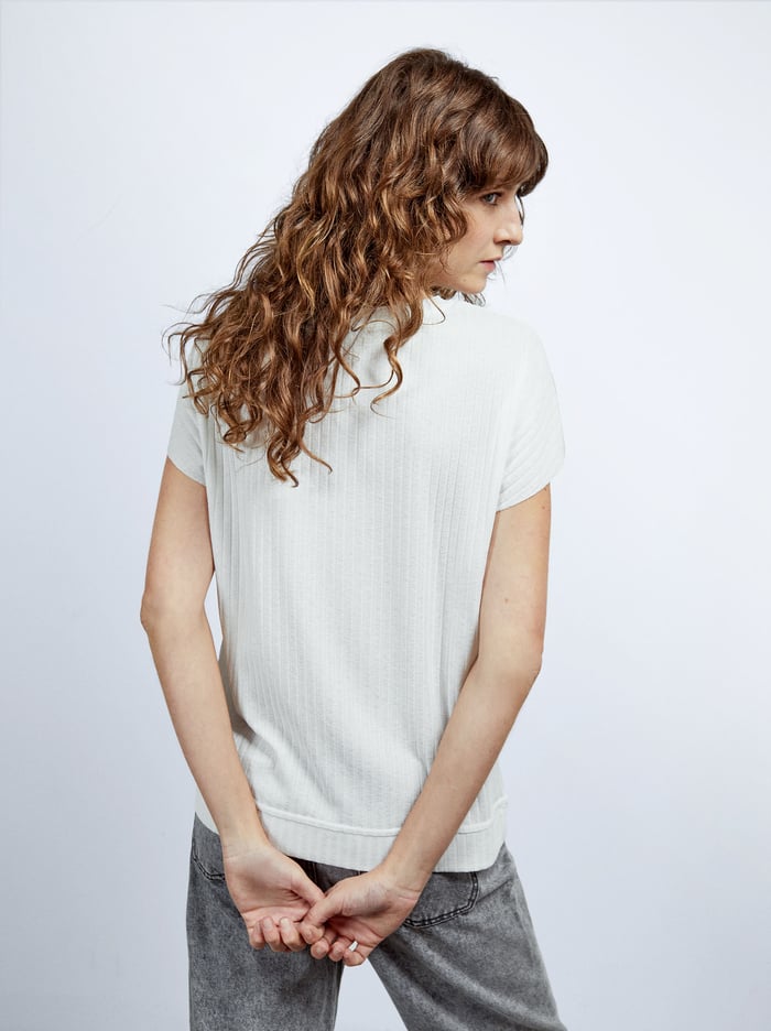 Parfois Made From Recycled Materials T-Shirts Damske Biele | Slovensko-CXKT59836