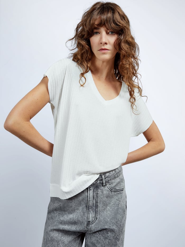 Parfois Made From Recycled Materials T-Shirts Damske Biele | Slovensko-CXKT59836