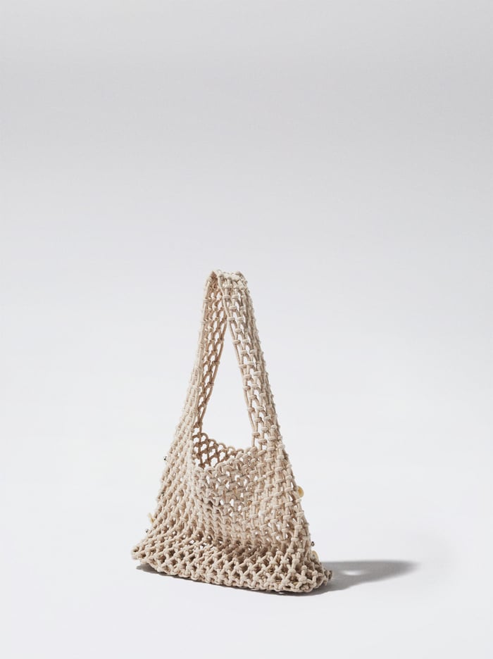 Parfois Mesh With Shells And Strass Kabelky Damske Biele | Slovensko-SREB62174