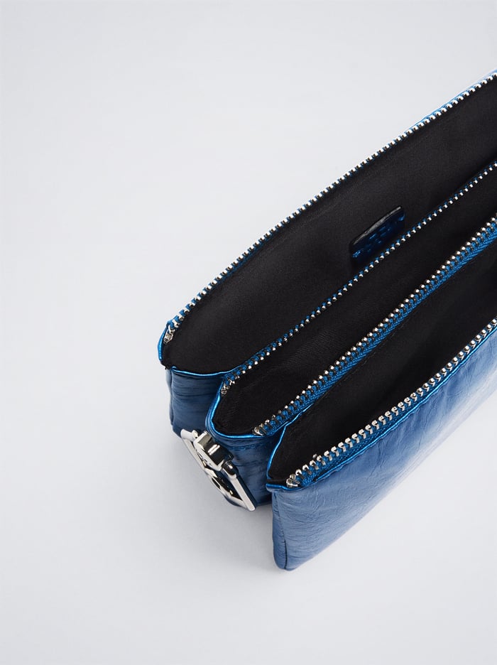 Parfois Metallic Crossbody Kabelka Damske Modre | Slovensko-LFRJ13684