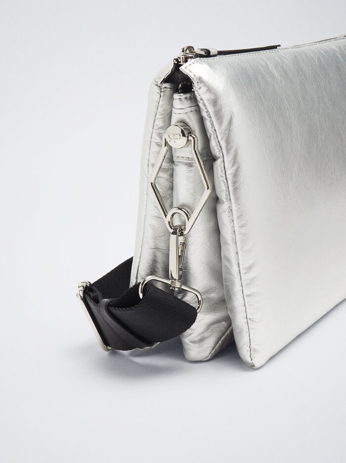 Parfois Metallic Crossbody Kabelka Damske Strieborne | Slovensko-YOIL45297