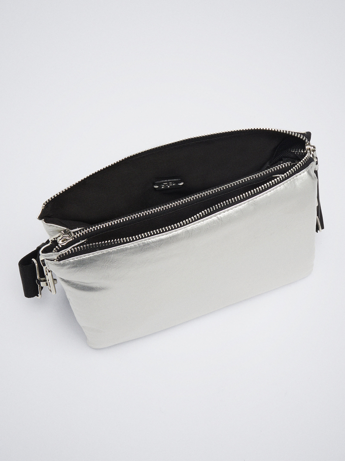 Parfois Metallic Crossbody Kabelka Damske Strieborne | Slovensko-YOIL45297