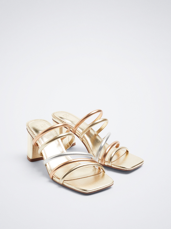 Parfois Metallic Remienkové High-Heel Sandále Damske Viacfarebný | Slovensko-KHFU19576