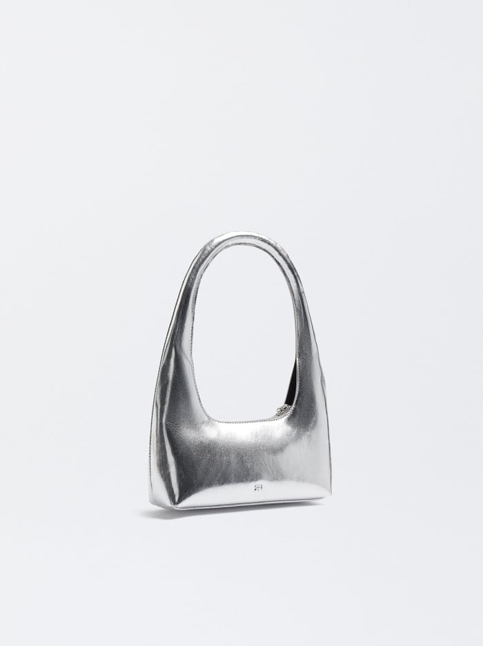 Parfois Metallic Taška Cez Rameno Damske Strieborne | Slovensko-RCLI18274
