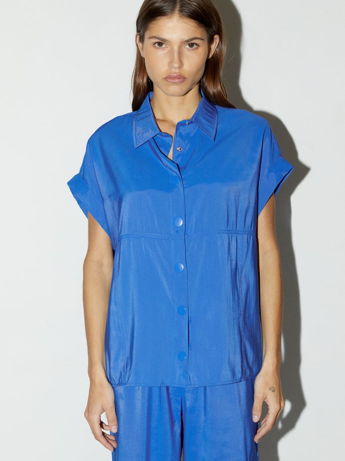 Parfois Modal Kratke-Sleeved Kosele Damske Modre | Slovensko-IWDX82310