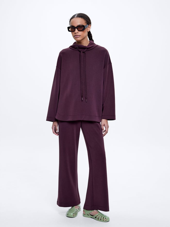 Parfois Modal With Elastic Waistband Nohavice Damske Bordove | Slovensko-NUTP68479