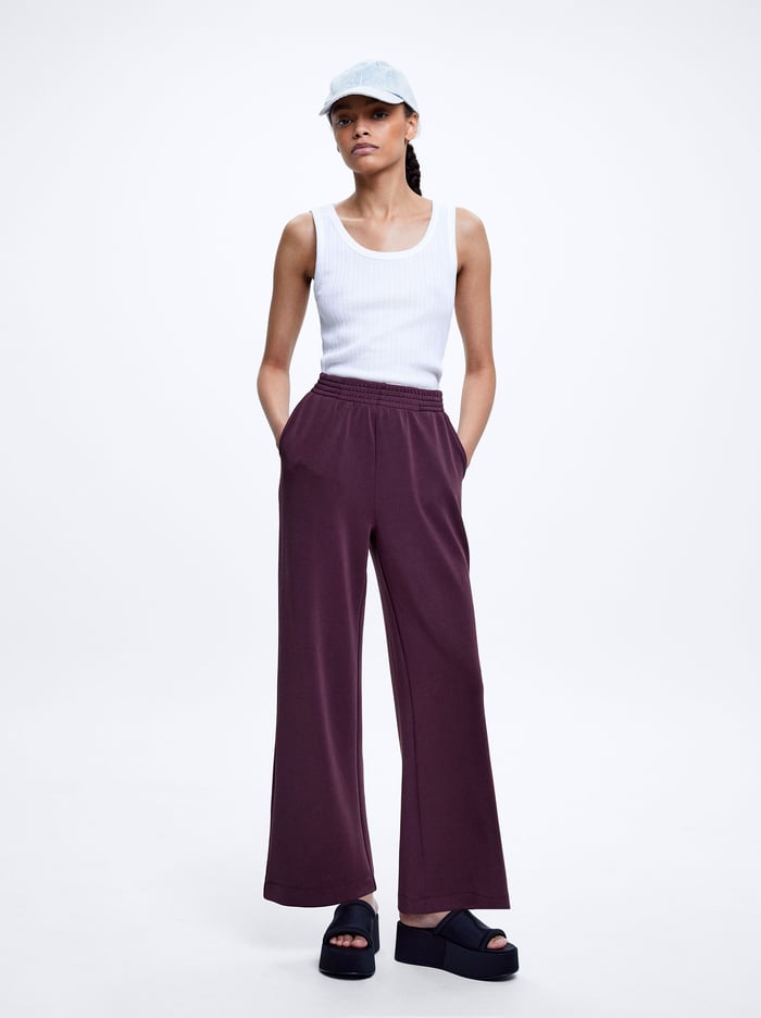 Parfois Modal With Elastic Waistband Nohavice Damske Bordove | Slovensko-NUTP68479