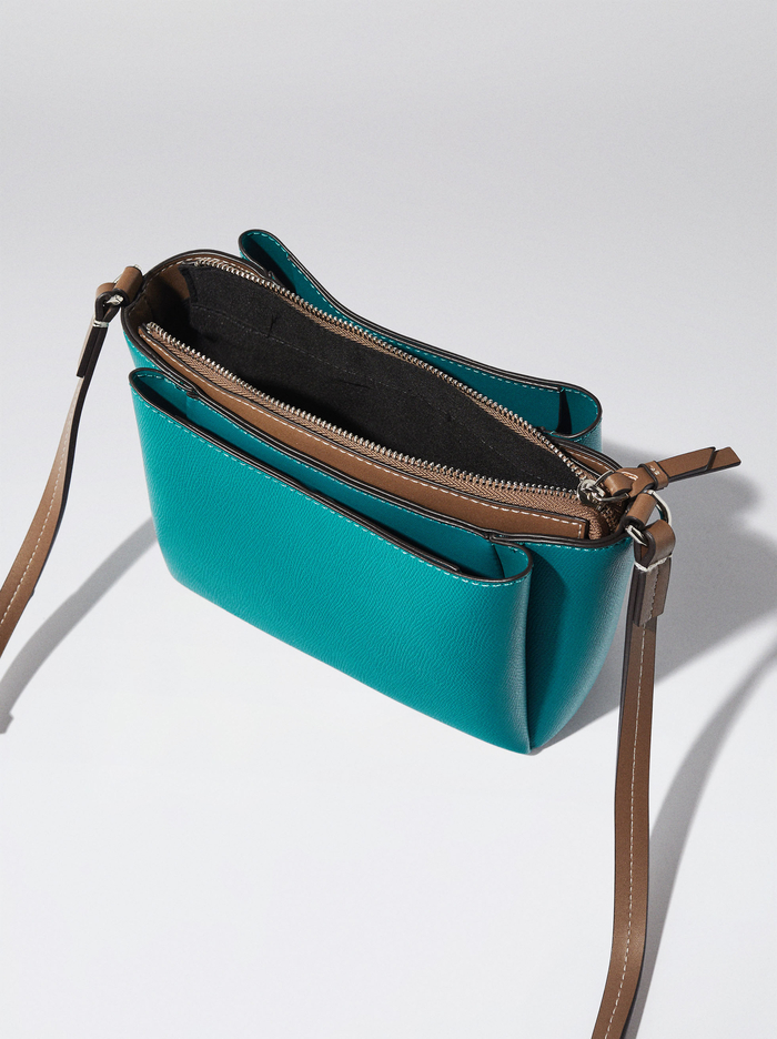 Parfois Multi-Pocket Crossbody Kabelka Damske Tyrkysové | Slovensko-FALK18659