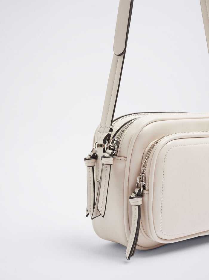 Parfois Multi-Pocket Crossbody Kabelka Damske Biele | Slovensko-IXLU72638