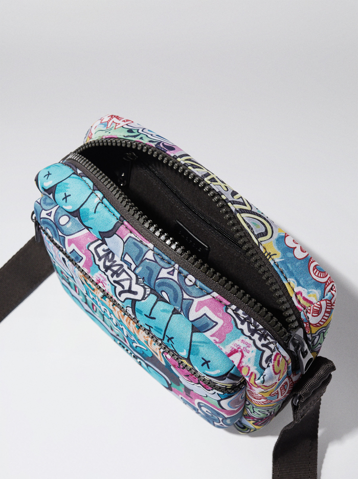 Parfois Neoprene Printed Crossbody Kabelka Damske Modre | Slovensko-KHST08512