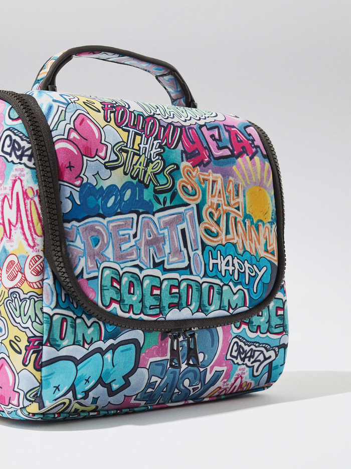 Parfois Neoprene Printed Lunch Crossbody Kabelka Damske Modre | Slovensko-YCUE71056
