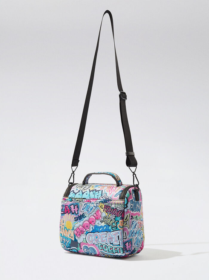 Parfois Neoprene Printed Lunch Crossbody Kabelka Damske Modre | Slovensko-YCUE71056