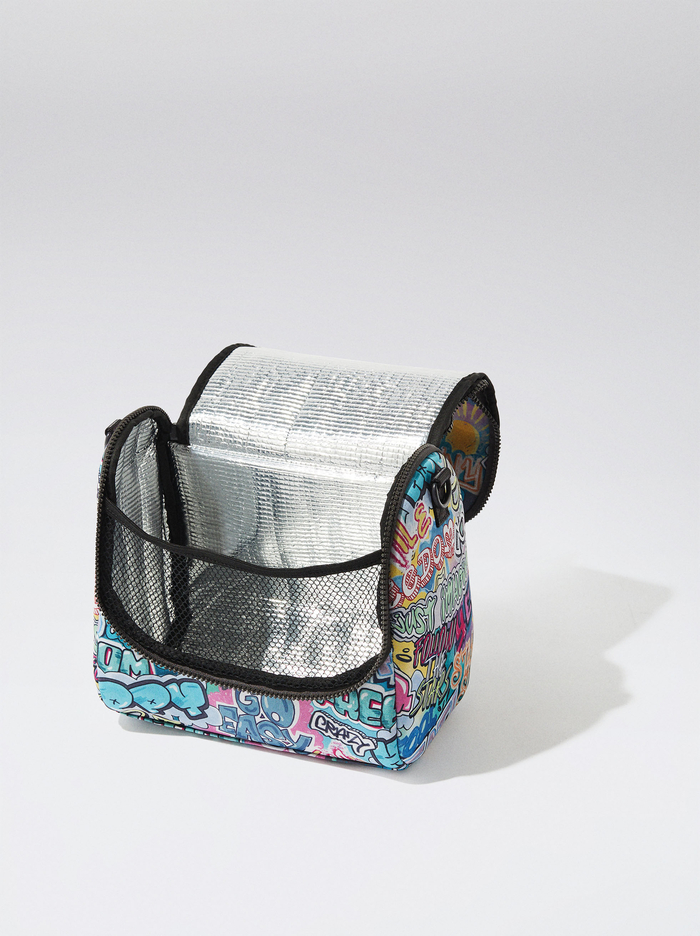 Parfois Neoprene Printed Lunch Crossbody Kabelka Damske Modre | Slovensko-YCUE71056