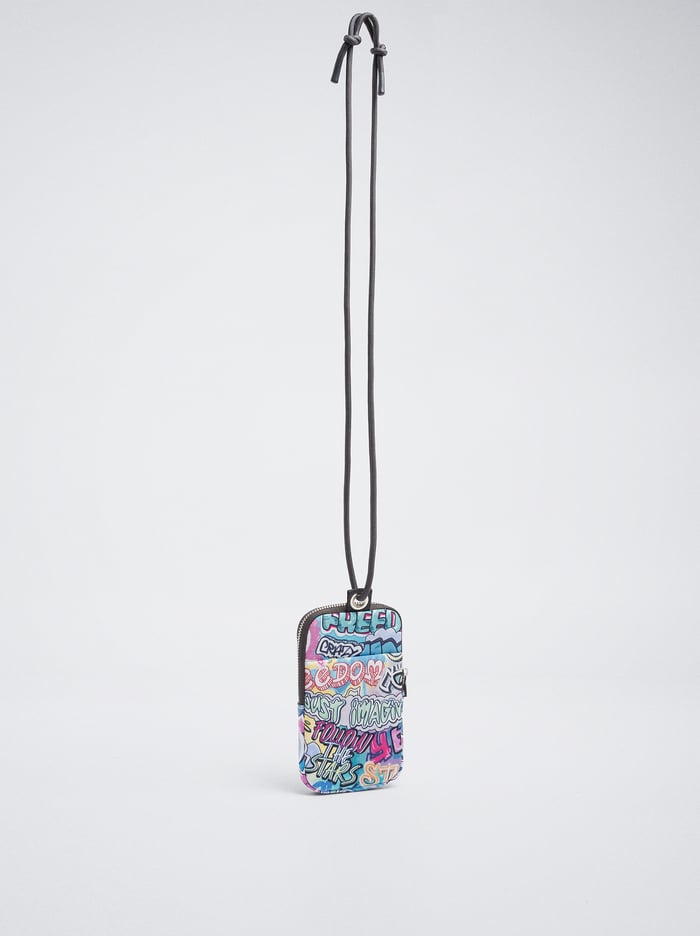 Parfois Neoprene Printed Taska Na Mobil Damske Modre | Slovensko-QFDE35429
