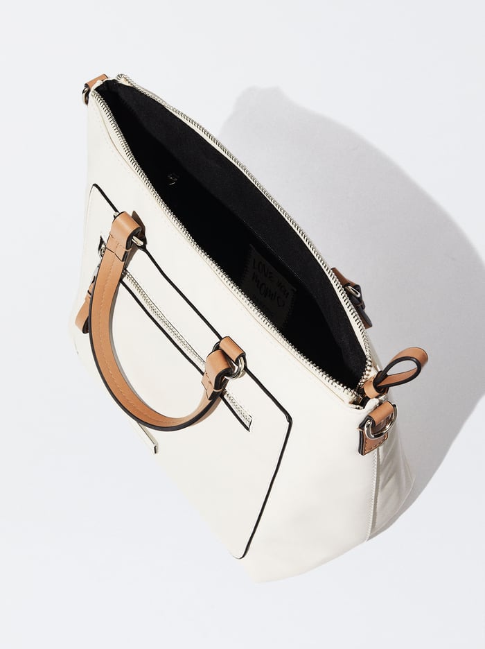 Parfois Nylon-Effect Personalised Prenosná Taška Damske Biele | Slovensko-PDFG58431