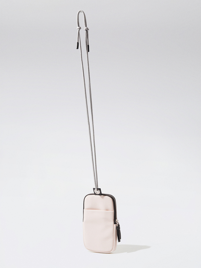 Parfois Nylon-Effect Taska Na Mobil Damske Biele | Slovensko-LPVT07596