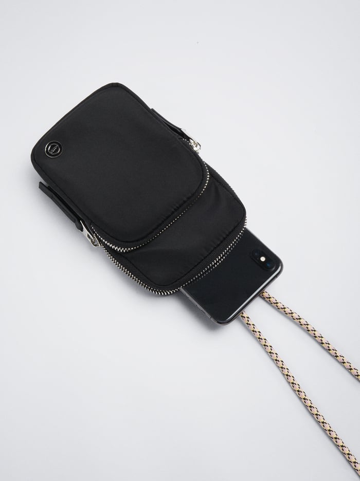 Parfois Nylon Taska Na Mobil Damske Čierne | Slovensko-ORNF98320