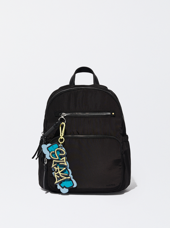 Parfois Nylon With Pendant Batohy Damske Čierne | Slovensko-QCWJ83427