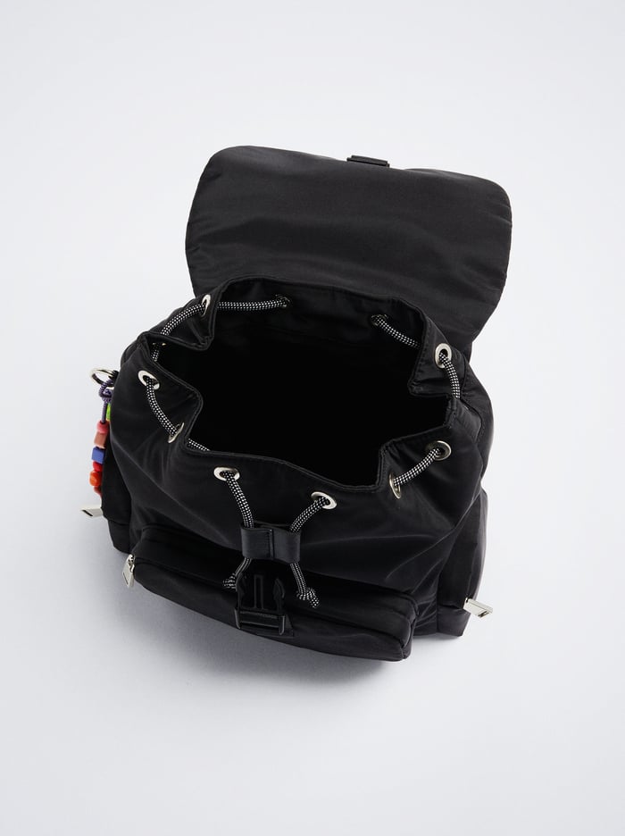 Parfois Nylon With Pendant Batohy Damske Čierne | Slovensko-TOYF92038
