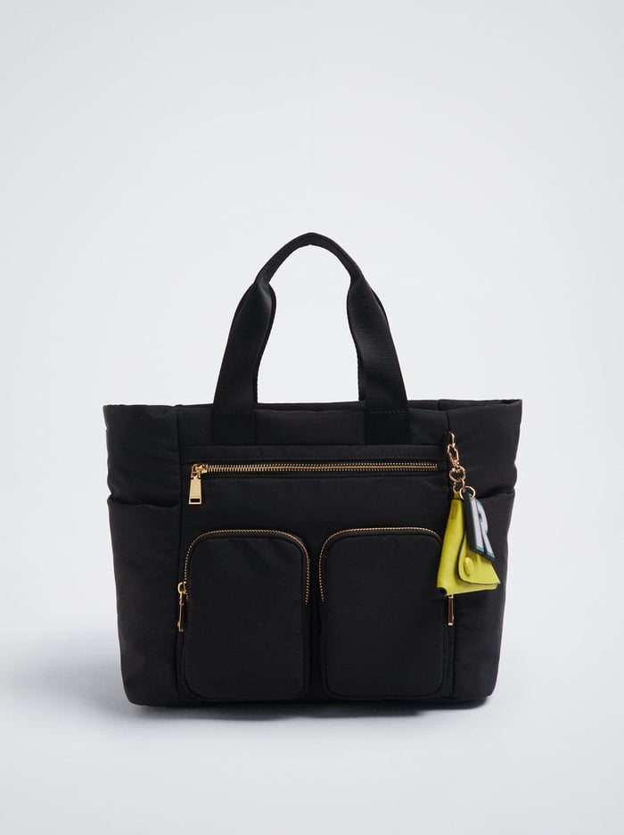Parfois Nylon With Pendant Nákupné Tašky Damske Čierne | Slovensko-PVQX31820