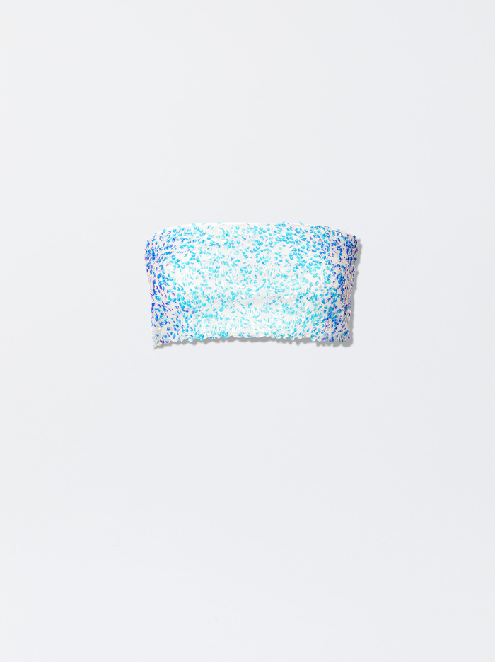 Parfois Off-The-Shoulder Sequinned Topy Damske Viacfarebný | Slovensko-ECJI31806