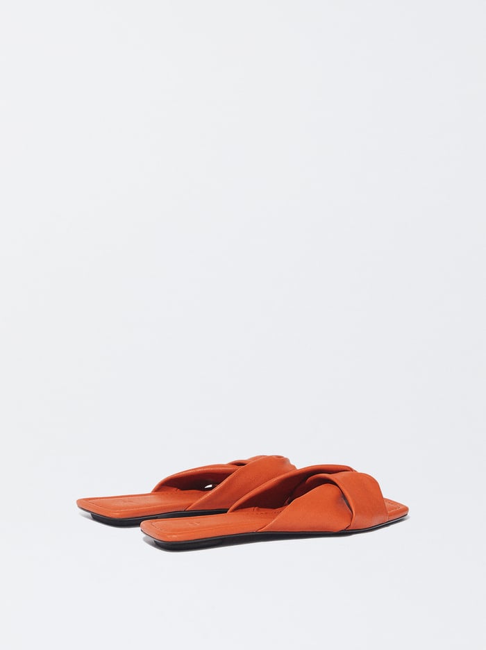Parfois Online Exclusive - Balerinky With Knots Sandále Damske Oranžové | Slovensko-NAPG60584