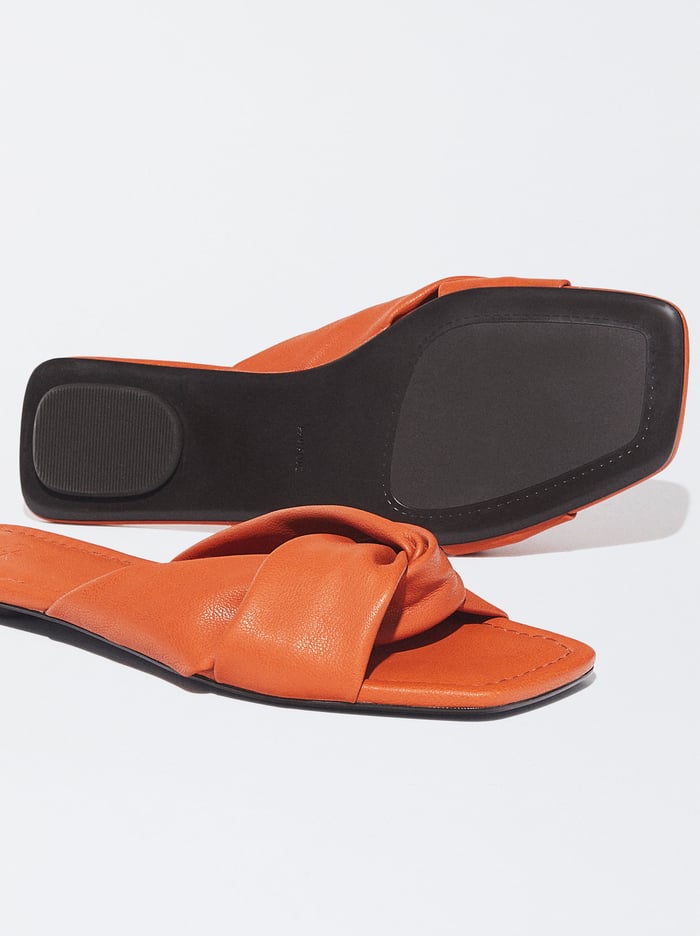 Parfois Online Exclusive - Balerinky With Knots Sandále Damske Oranžové | Slovensko-NAPG60584