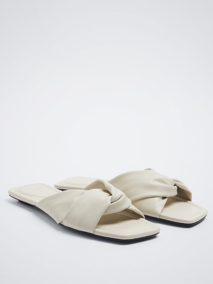 Parfois Online Exclusive - Balerinky With Knots Sandále Damske Biele | Slovensko-VMJI13609