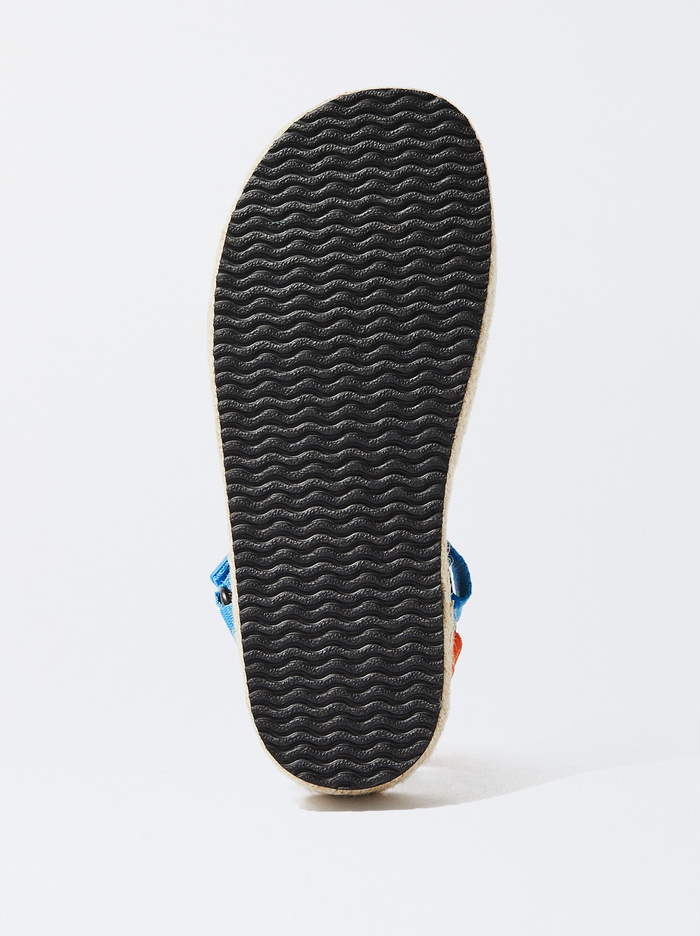 Parfois Online Exclusive - Cross Straps Jute Sandále Damske Viacfarebný | Slovensko-KPTD96372