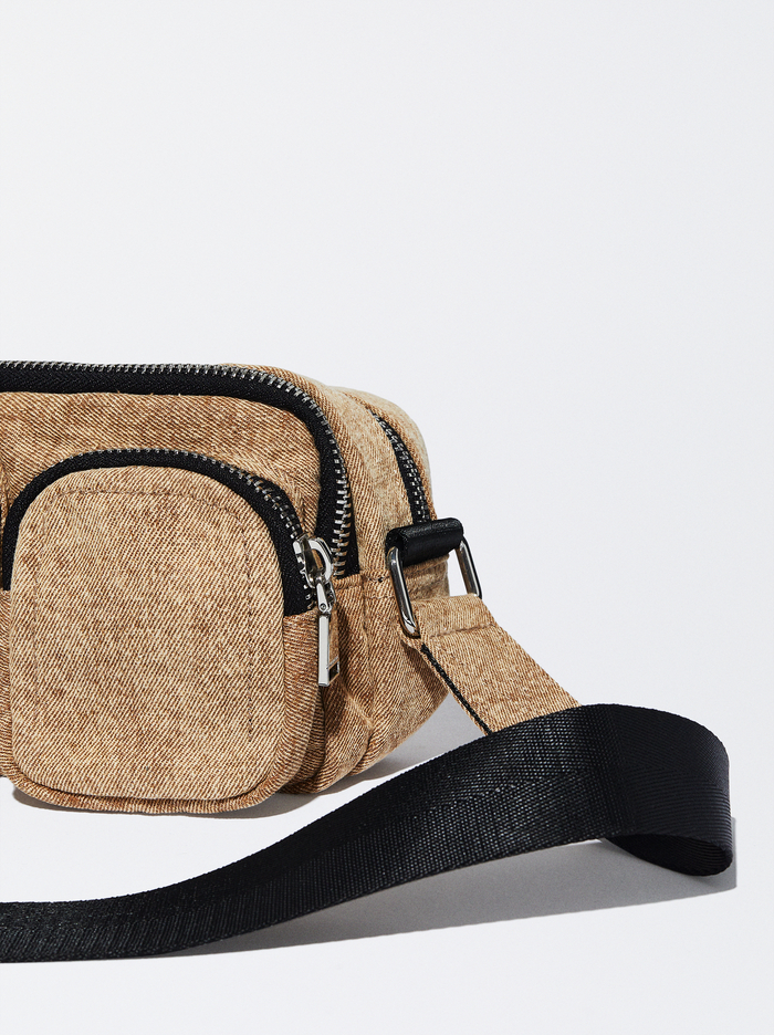 Parfois Online Exclusive - Denim Crossbody Kabelka Damske Hnede | Slovensko-EFBG34827