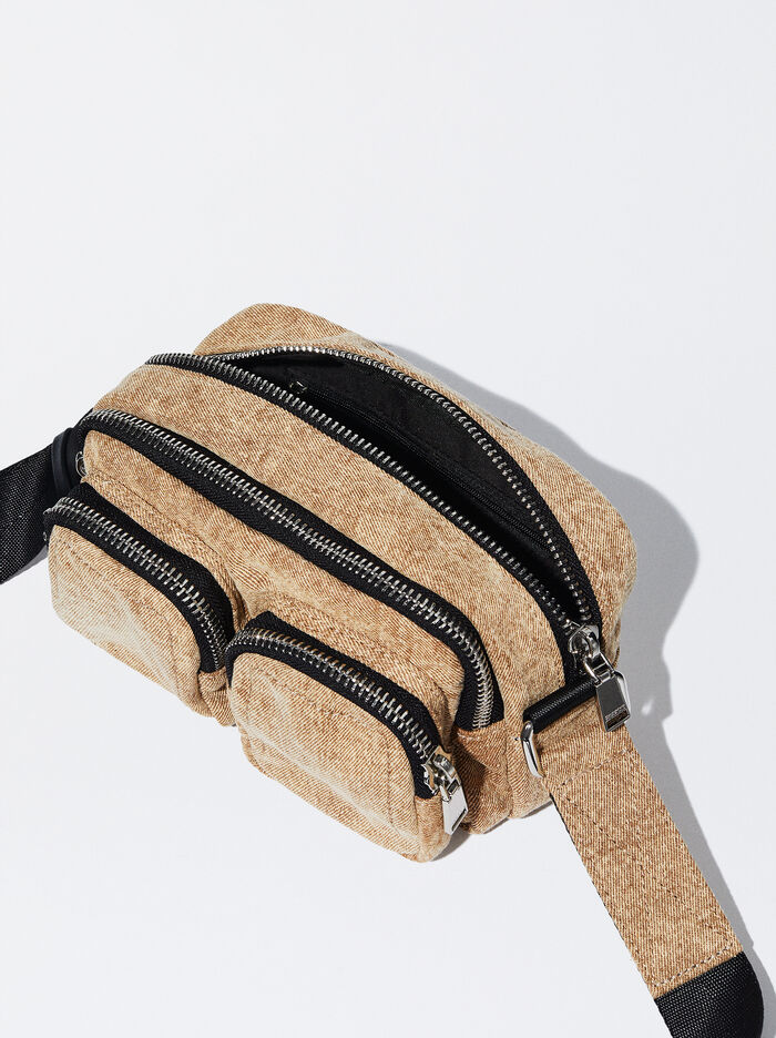 Parfois Online Exclusive - Denim Crossbody Kabelka Damske Hnede | Slovensko-EFBG34827
