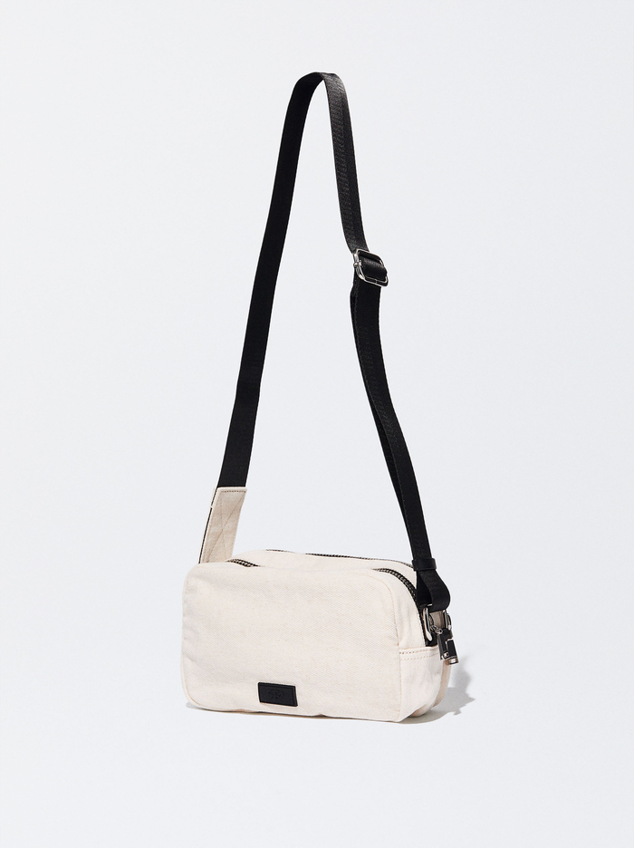 Parfois Online Exclusive - Denim Crossbody Kabelka Damske Biele | Slovensko-ULPZ47683