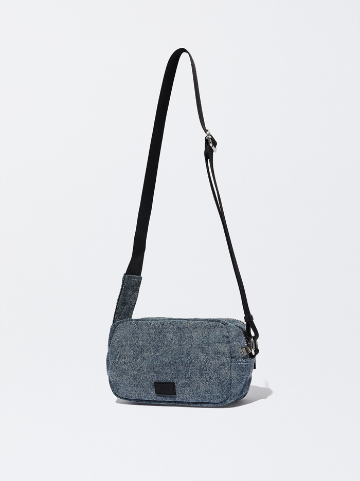 Parfois Online Exclusive - Denim Crossbody Kabelka Damske Modre | Slovensko-XDTA34869