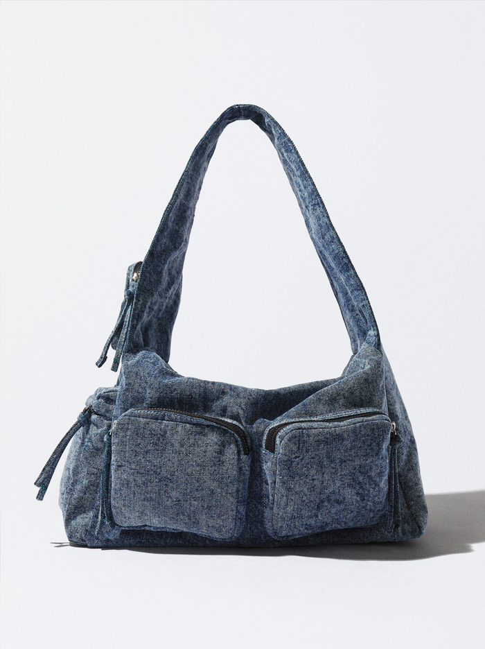 Parfois Online Exclusive - Denim Taška Cez Rameno Damske Modre | Slovensko-JBPU10795