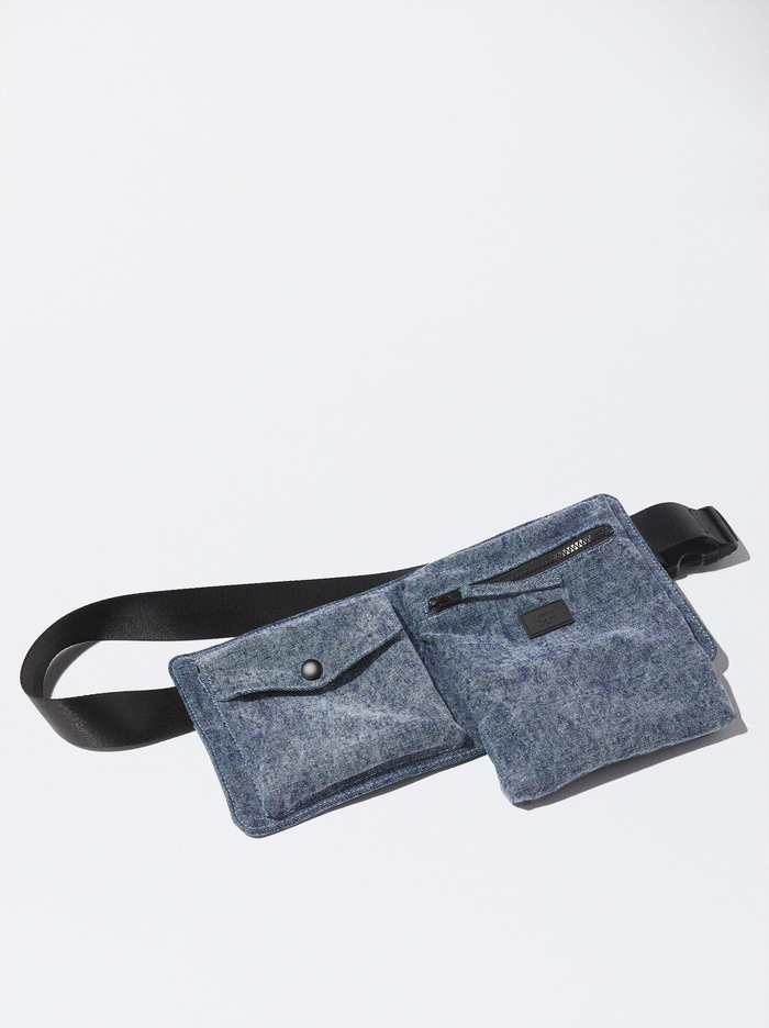 Parfois Online Exclusive - Denim Taška Na Opasok Damske Modre | Slovensko-EJCL85023