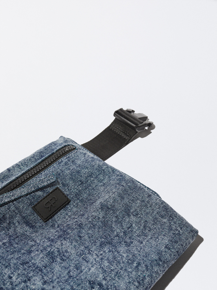 Parfois Online Exclusive - Denim Taška Na Opasok Damske Modre | Slovensko-EJCL85023