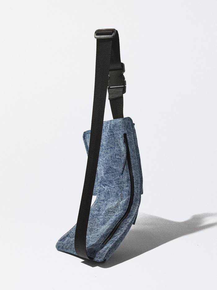 Parfois Online Exclusive - Denim Taška Na Opasok Damske Modre | Slovensko-EJCL85023