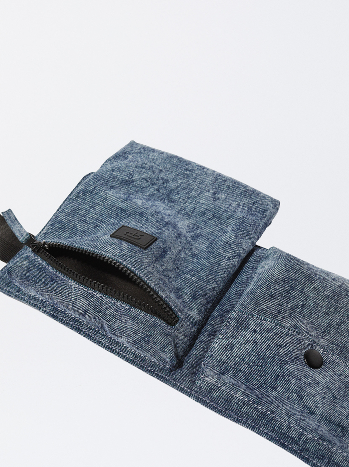 Parfois Online Exclusive - Denim Taška Na Opasok Damske Modre | Slovensko-EJCL85023