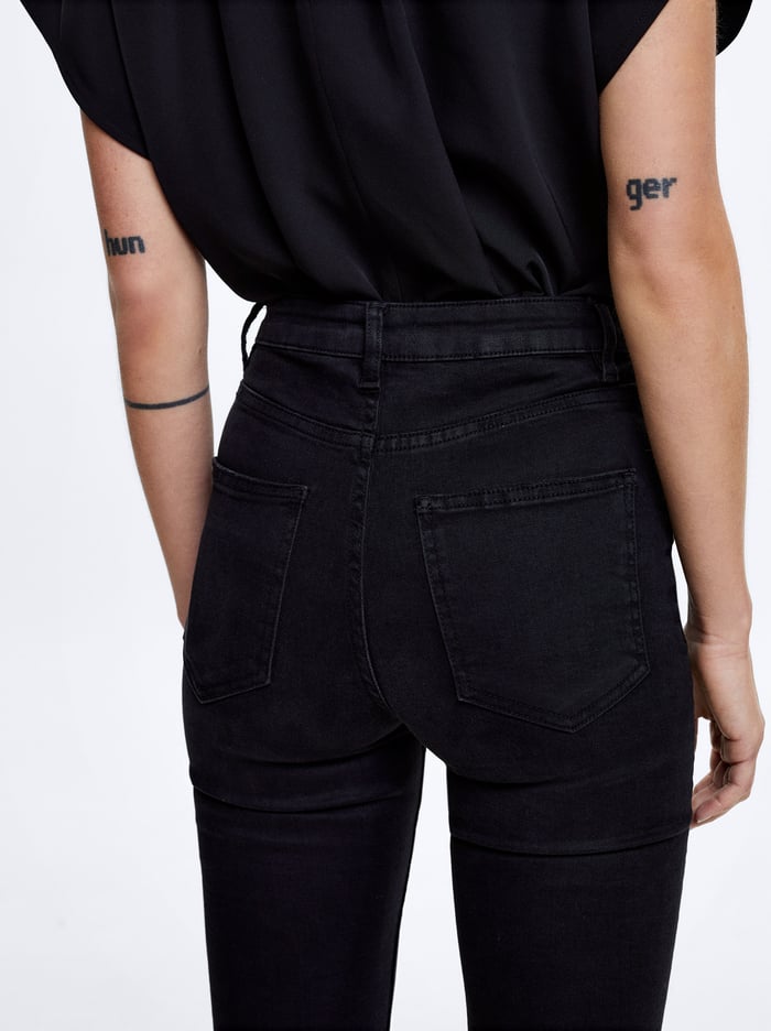 Parfois Online Exclusive - Denim Vychudnutý Nohavice Damske Čierne | Slovensko-JEUW53921