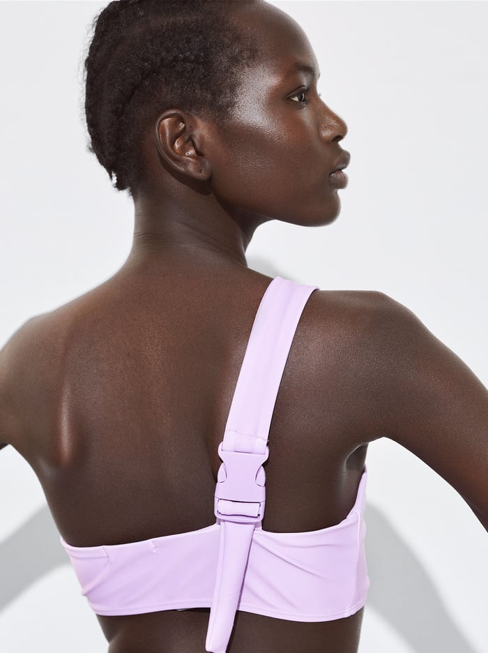 Parfois Online Exclusive - High-Waisted Asymmetric Bikini Damske Nachový | Slovensko-HINK74629