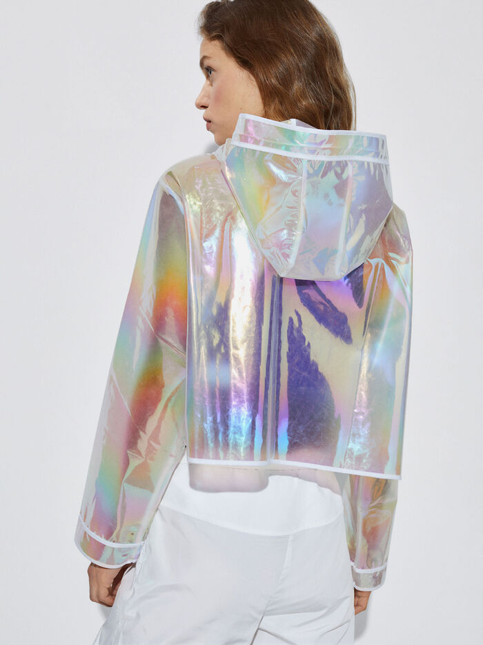 Parfois Online Exclusive - Holographic Cropped Kabáty Damske Viacfarebný | Slovensko-OVPR10562