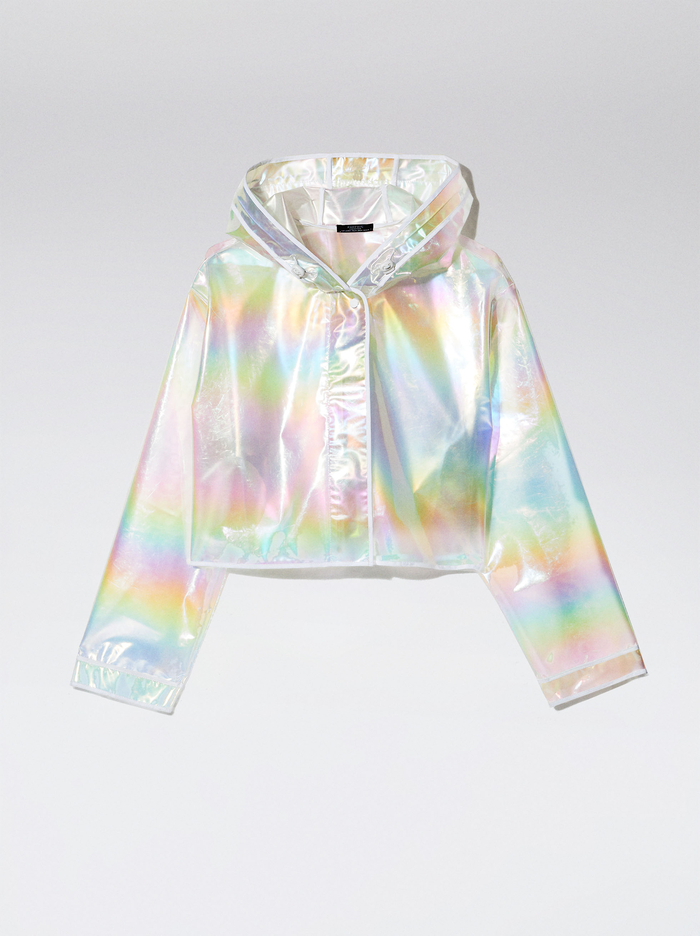 Parfois Online Exclusive - Holographic Cropped Kabáty Damske Viacfarebný | Slovensko-OVPR10562