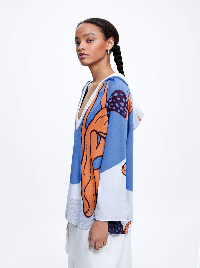 Parfois Online Exclusive - Jacquard Knit Sweater Damske Viacfarebný | Slovensko-YGEM09678
