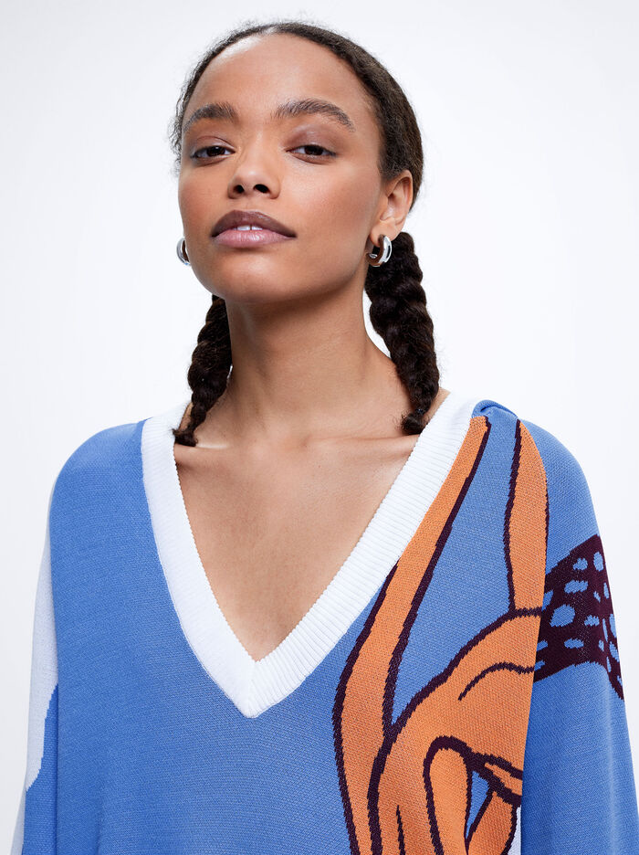 Parfois Online Exclusive - Jacquard Knit Sweater Damske Viacfarebný | Slovensko-YGEM09678