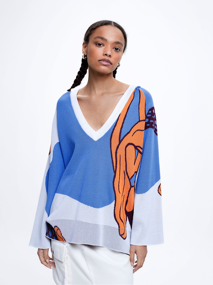 Parfois Online Exclusive - Jacquard Knit Sweater Damske Viacfarebný | Slovensko-YGEM09678