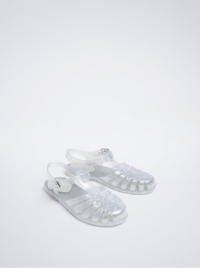 Parfois Online Exclusive - Jelly Sandále Damske Strieborne | Slovensko-AIYR08543